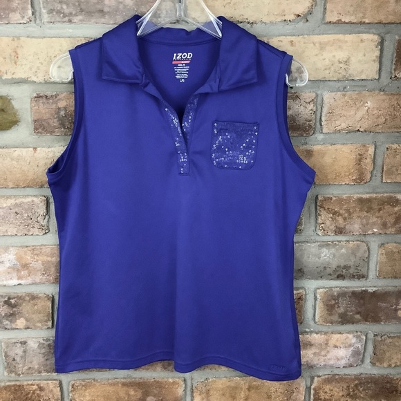 IZOD Perform X Cool-FX Royal Blue Activewear Top 150 - Picture 8 of 9